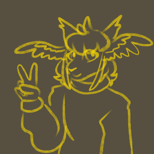 A halfbody Wiggly Animated Doodle of an anthro cat character.