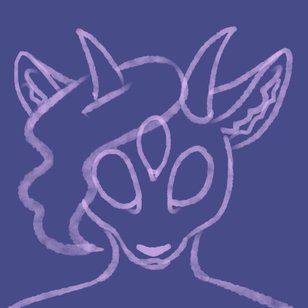 A bust Wiggly Sketch Animation of my Unidentified Species character Xera morphing between forms.